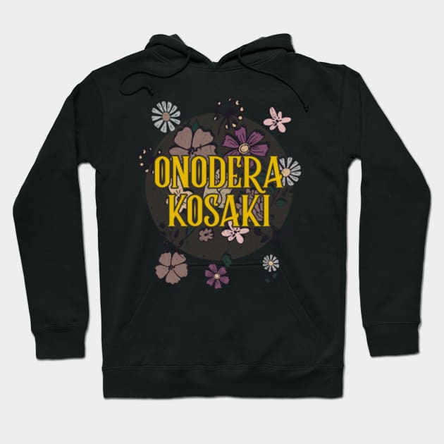 Aesthetic Anime Name Kosaki Flowers Retro Styles Hoodie by Pippa Koning